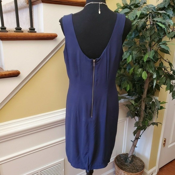 French Connection UK Style Blue Sequin Dress Sz 12 - Picture 6 of 15